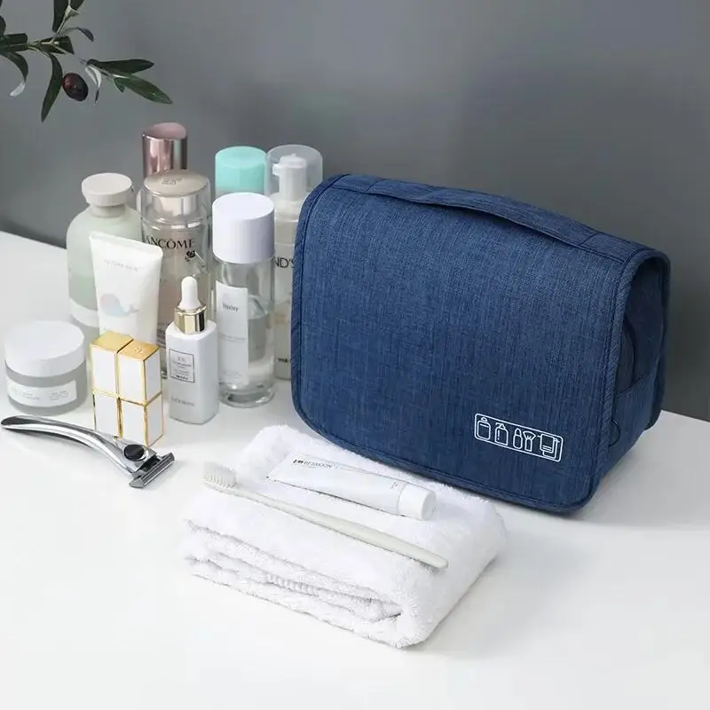 1PC Oxford Fabric Men Business Przenośna pamięć masowa Organizer na przybory toaletowe Damska kosmetyczka Wodoodporna wisząca podróżna kosmetyczka