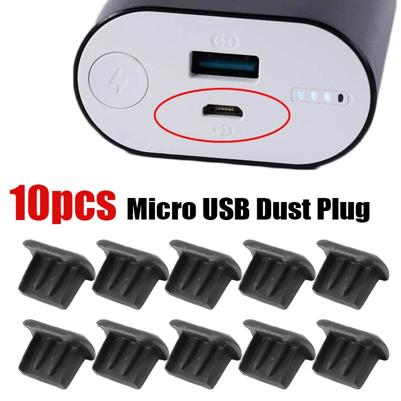 Tapones antipolvo Micro USB, puerto de carga Universal Android, cubierta protectora de tapón antipolvo para Xiaomi, Samsung, Mini, Android, tapa a prueba de polvo