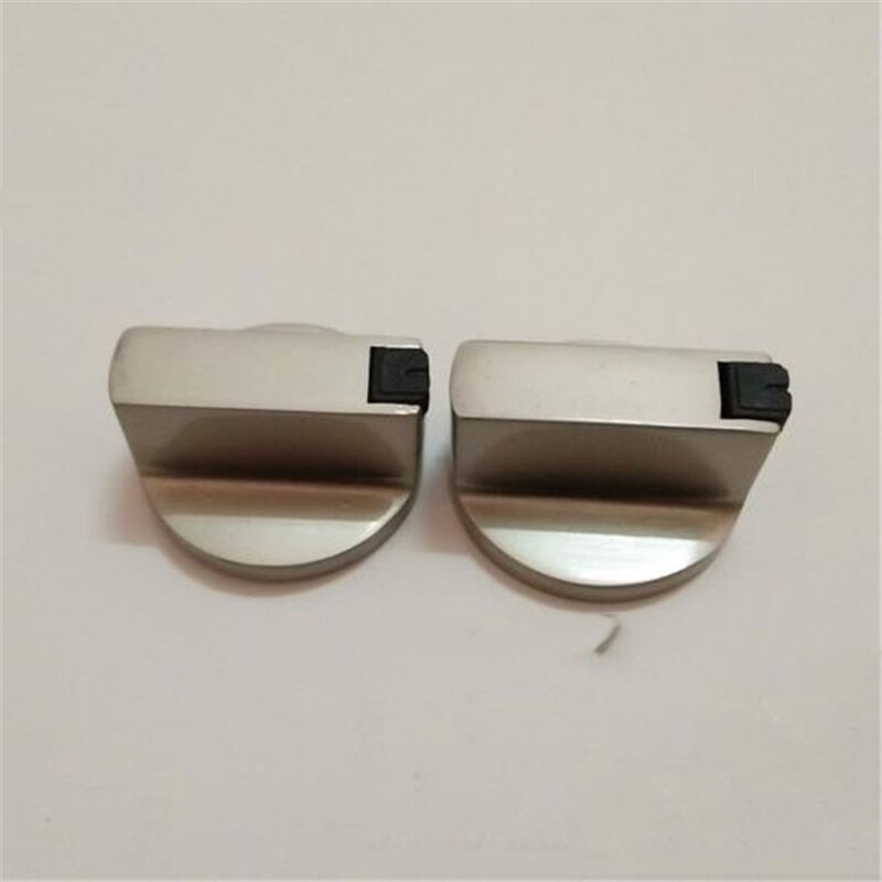 2 stück universelle drehschalterknöpfe aus metall, 6mm / 8mm ersatzknöpfe für haushaltsküchenherde, gasherde und backöfen
