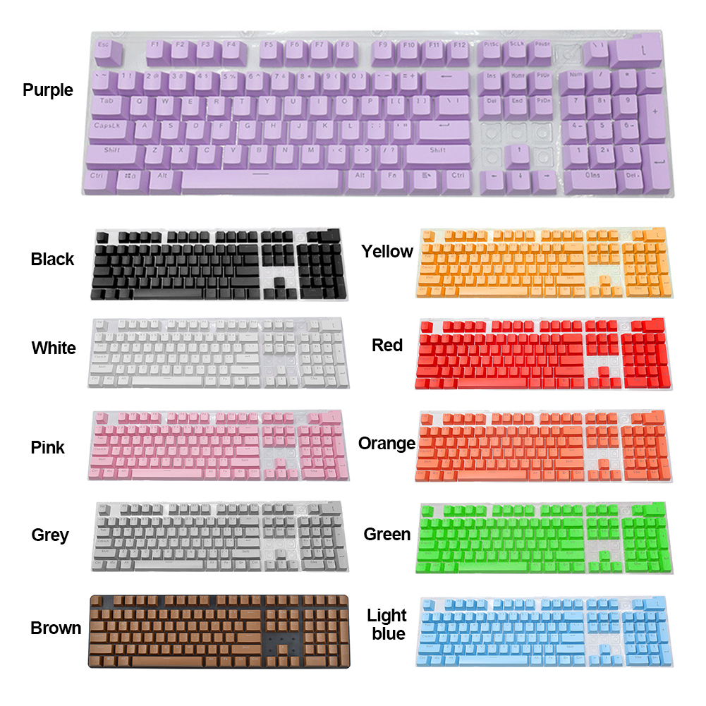 Ergonomische 104Pcs Abs Universele Mechanische Toetsenbord Keycaps Blank Keycaps Voor Cherry Mx Toetsenbord Vervanging Verlicht Key Cap