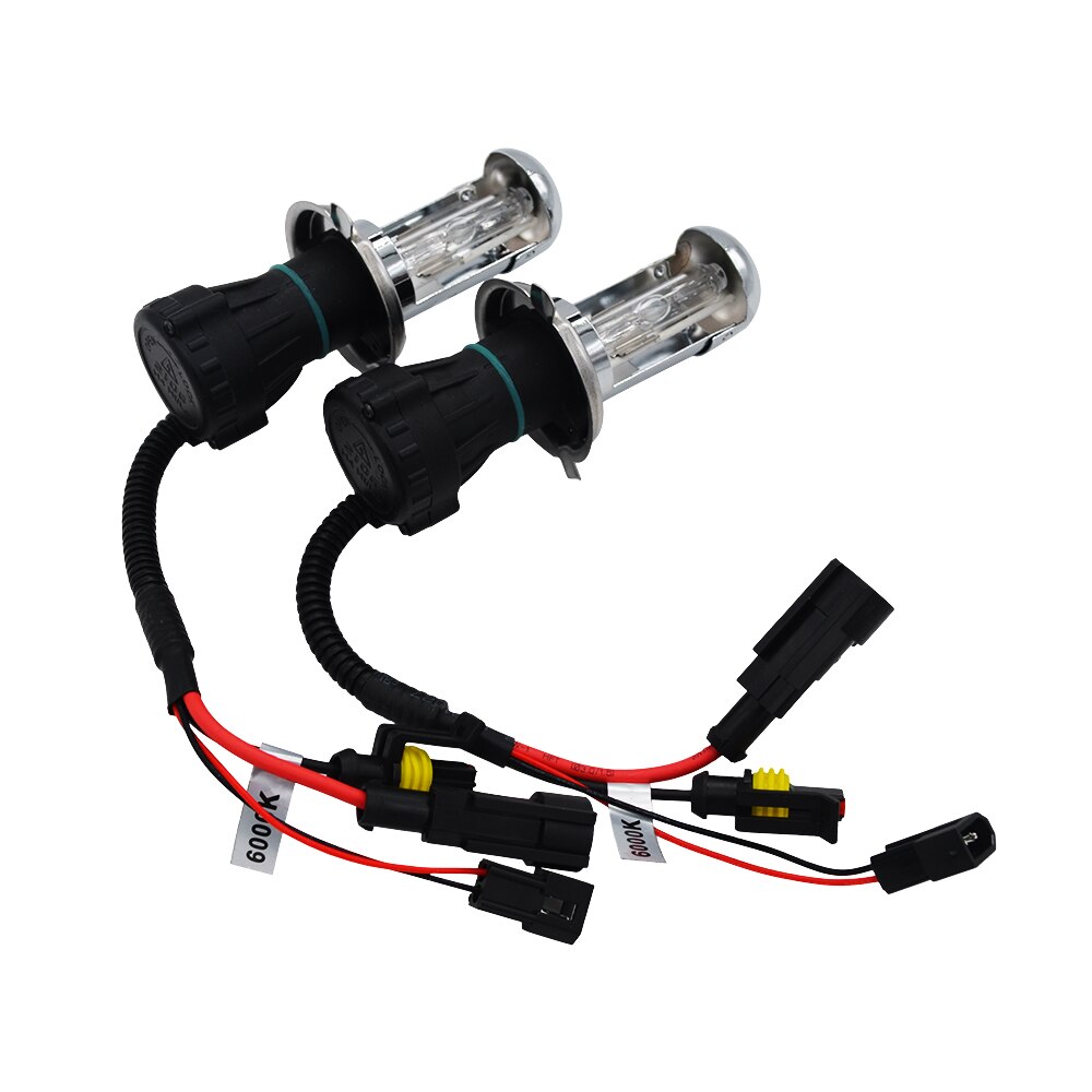 Hidlt 2 stk xenon  h4 bixenon hid pærer 35w 6000k 5000k 8000k 4300k 55w h4 hl høj lav  h4-3 hid erstatning bil forlygte lygte