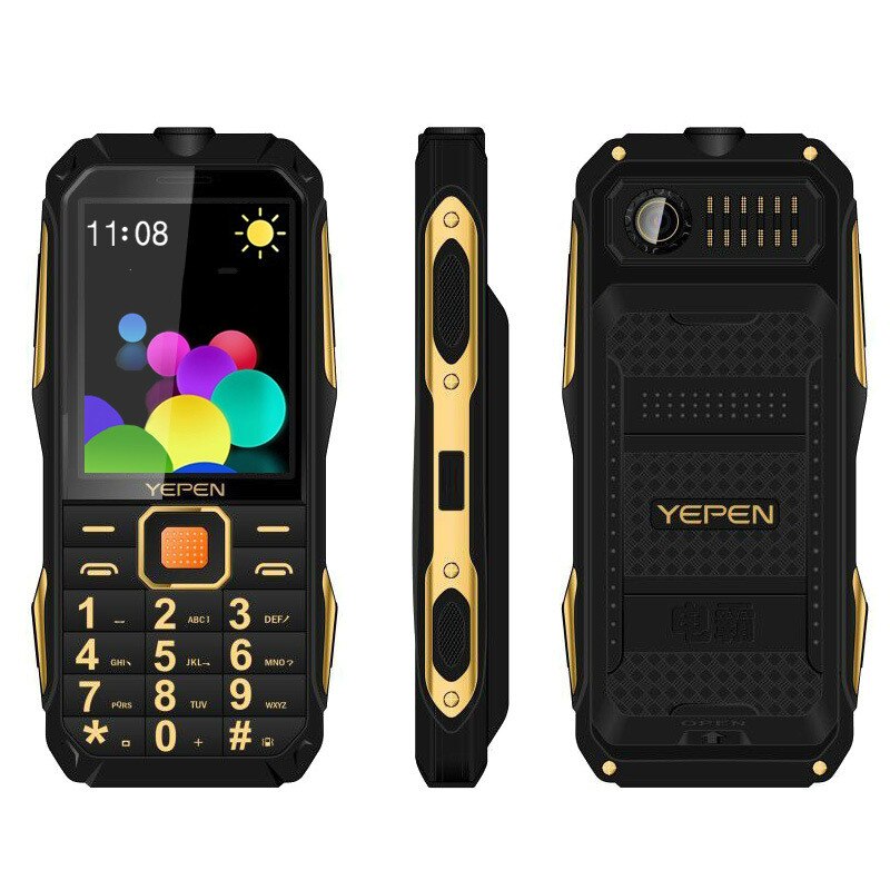 Ship Within 24 Hours Yepen Y698 Wireless Analog Tv Flashlight Fm Radio 2800mah Dual Sim Power Bank Rugged Mobile Cell Phone
