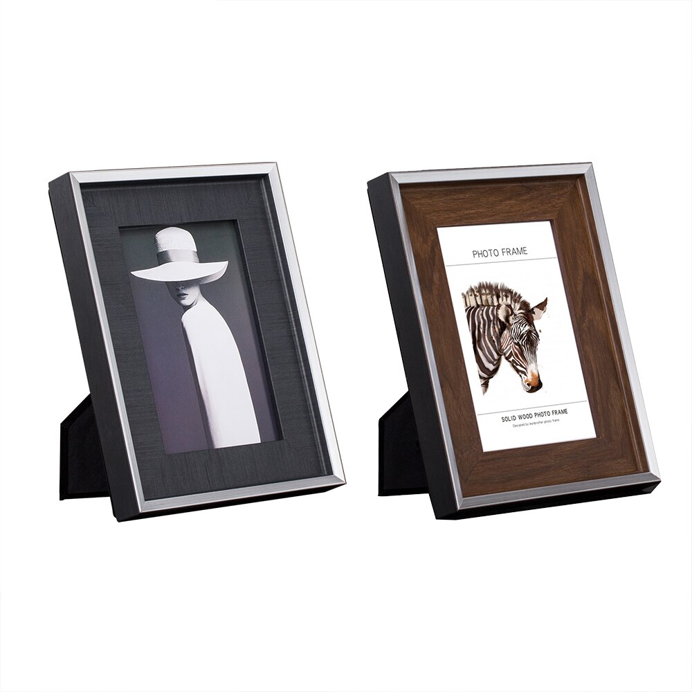 Massief houten fotolijst hoogwaardig massief houten foto fotolijst fotolijst behuizing bureaubladmeubel gunsten