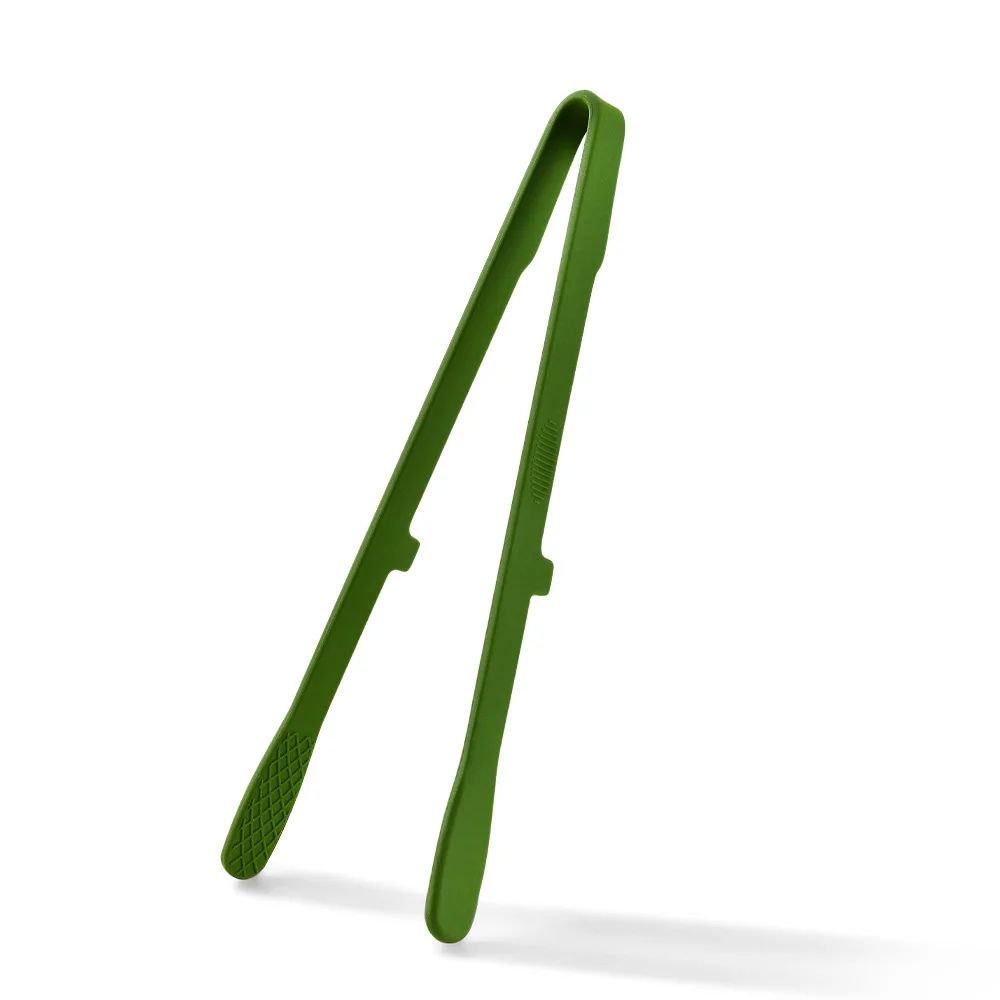 1Pcs Silicone Toast Tongs Kitchen Accessories Trivet Tongs for Kitchen Tongs Non-slip Cooking Clip Clamp BBQ Salad Tools Grill: Blue