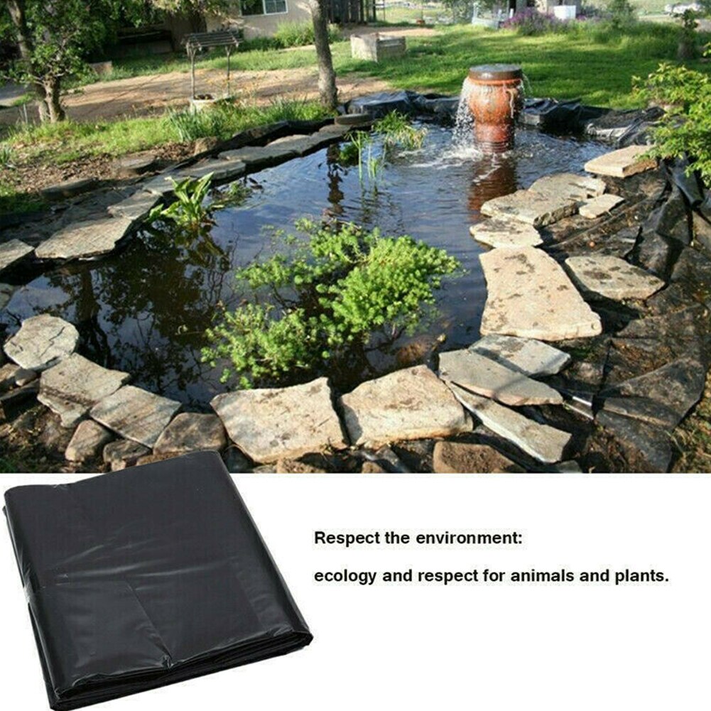 10x5ft Rainproof Fish Pond Liner Heavy Duty Anti Seepage Multifunction Seam Tape Easy Install Durable Outdoor Garden Lightweight