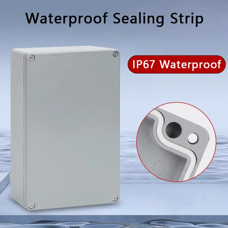 Boîtier en aluminium extérieur IP67 boîtier électrique étanche extérieur scellé projet boîtier d'instrument boîte de jonction industrielle
