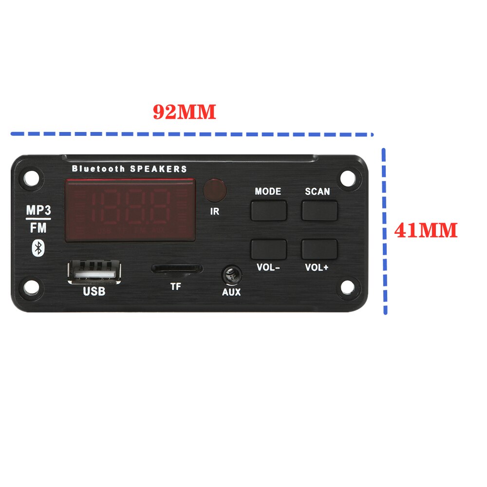 Mp3 Fm Radio Speler Auto Mp3 Bluetooth Muziekspeler Auto Usb MP3 Speler Tf Card Slot/Usb/Fm/Remote Decoding Board Module