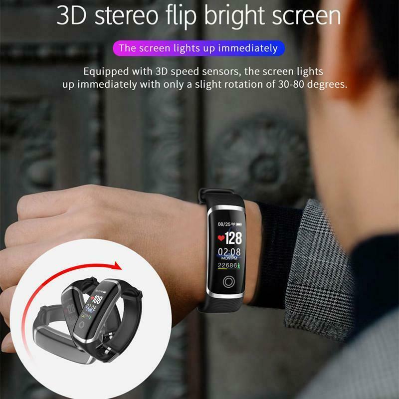 Sport fitness tracker  m4 smart pulsmätare armband kalorier vattentät smart bandklocka för ios android