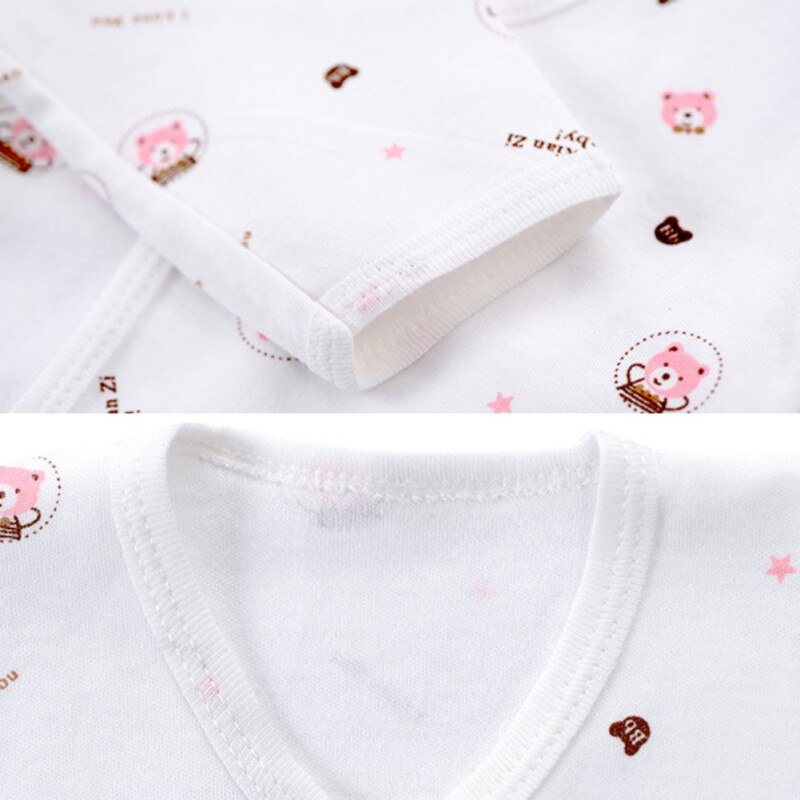 0-3 Months born Infant Baby Cotton Underwear Set Boys Girls Clothing Suit Breathable Cartoon Animal Pattern Clothes