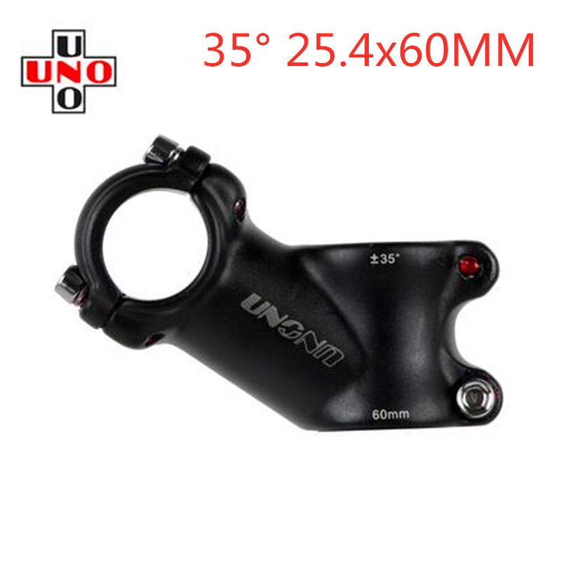 Uno mtb mountainbike racercykel frempind 28.6mm gaffel 25.4/31.8mm 35 grader 70/90/100/110mm cykel frempind sort og sølv: 25 4-60mm