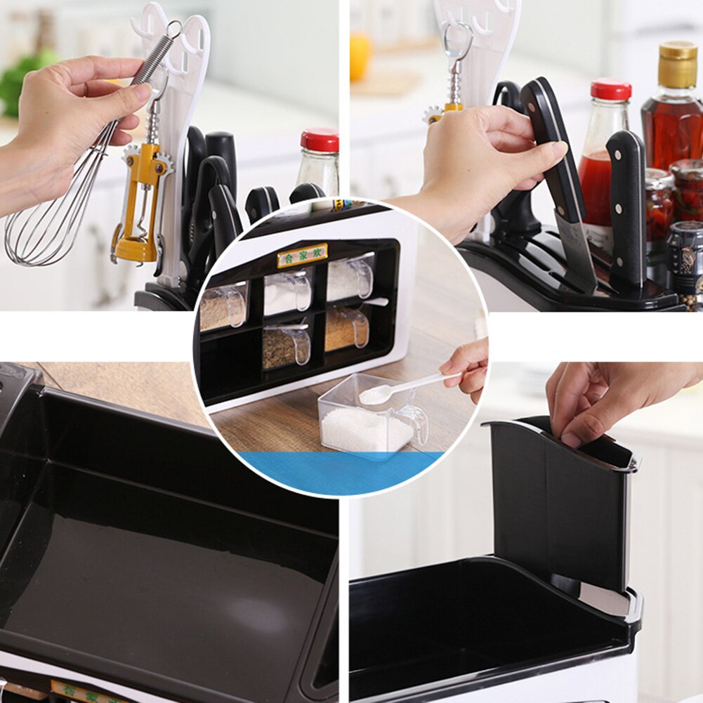 Set Household Kitchen Supplies Seasoning Box Seasoning Jar Seasoning Box Salt Shaker Seasoning Jar Storage Set Kitchen Storage