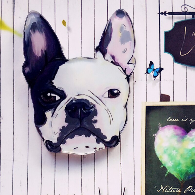 Aimant de réfrigérateur chien de compagnie 1 pièce | Décoration de maison, dessin animé, offre spéciale, autocollant magnétique tendance, en acrylique: O