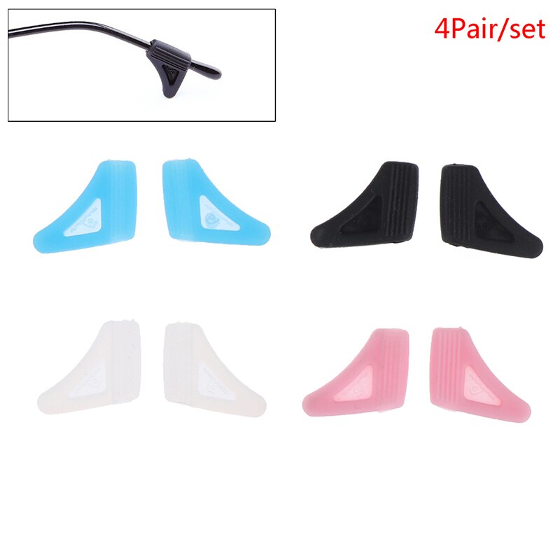 Practical 4 Pairs Good Quality Anti Slip Ear Hook Eyeglass Eyewear Eyeglasses Grip Temple Tip Holder