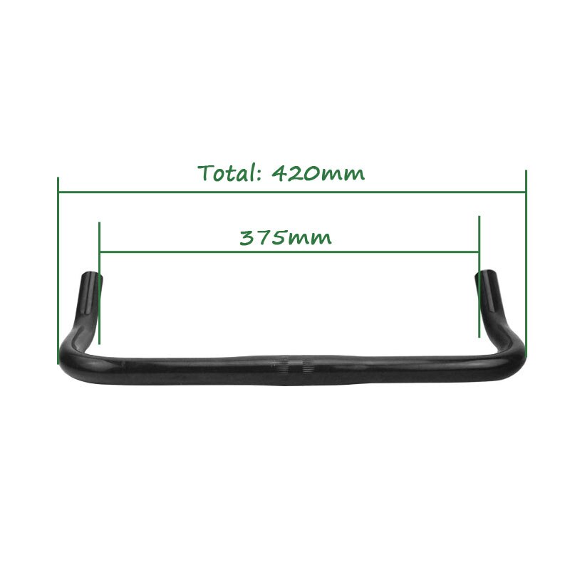 Bici da strada A Scatto Fisso Manico in Corno in Lega di Alluminio Del Manubrio Della Bicicletta