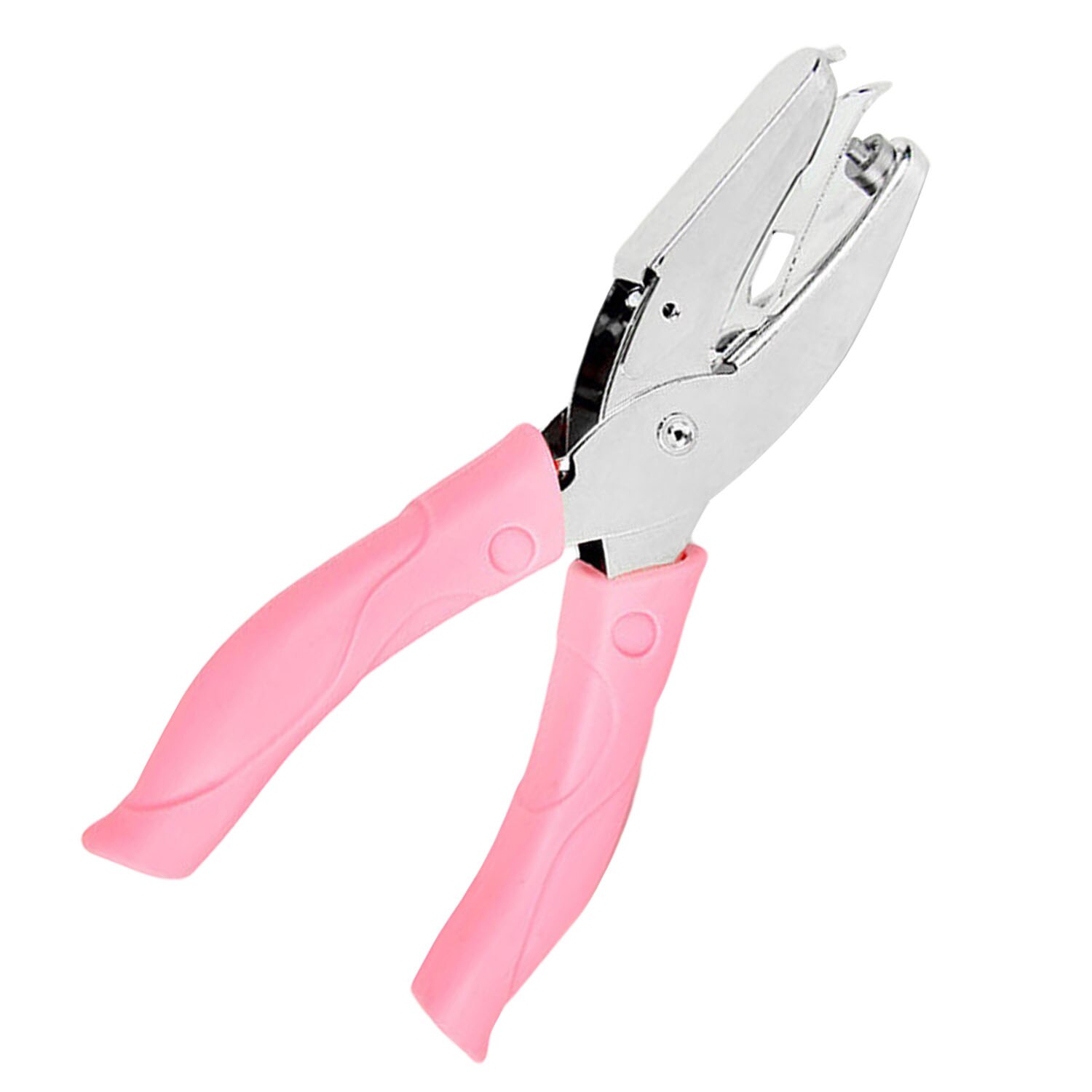 Manual Metal Single Hole Punch Puncher with Silicone Handle for Office School Home Paper Scrapbook Notebook Greeting Cards: 3mm