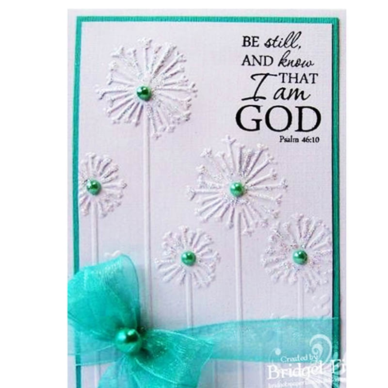 Dandelion plastic embossing folder for card making... – Grandado