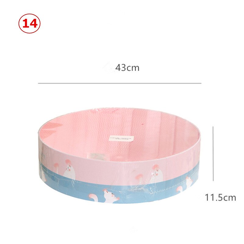 Cat Scratch Board Toy Pad Grinding Nails Interactive Protecting Furniture Cat Toy Corrugated Large Size Catw Scratcher Toys: 14