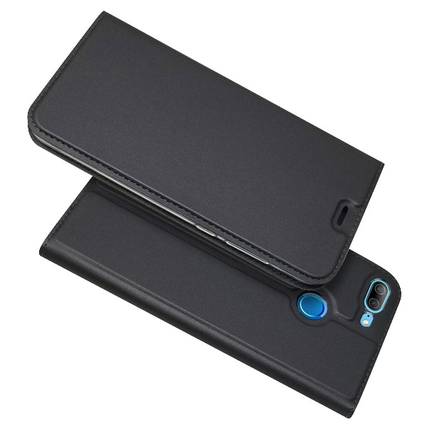 Honor 9 lite case voor huawei honor 9 ultra-dunne magnetische pu leather wallet flip stand case cover Voor huawei honor 9 lite: for honor 9 lite / Dark Grey
