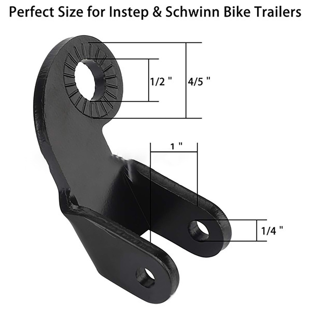 Accessoires de vélo pratiques adaptateur de montage facile à utiliser en acier attelage vélo embrayage remorque coupleur Durable connecteurs supports L714