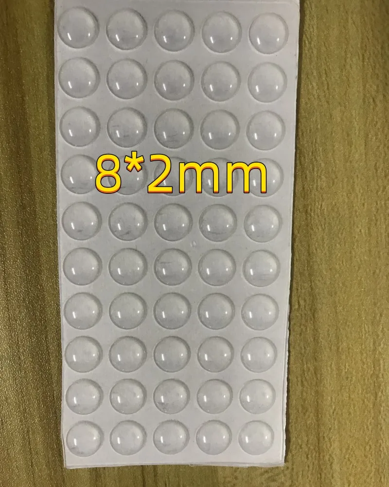 Selbstklebender Türstopper, transparente Gummi-Möbelpolster, mehrere Spezifikationen, Dämpfer, Puffer, Schrankstoßstangen, Silikonschutz: Gummiholz