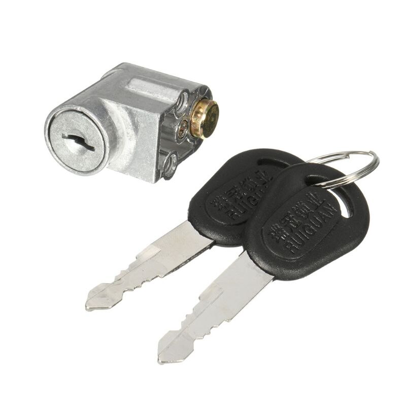 E-sykkel motorsykkel scooter batterilås lås sylinder sylinder  + 2 pckey nøkkel de