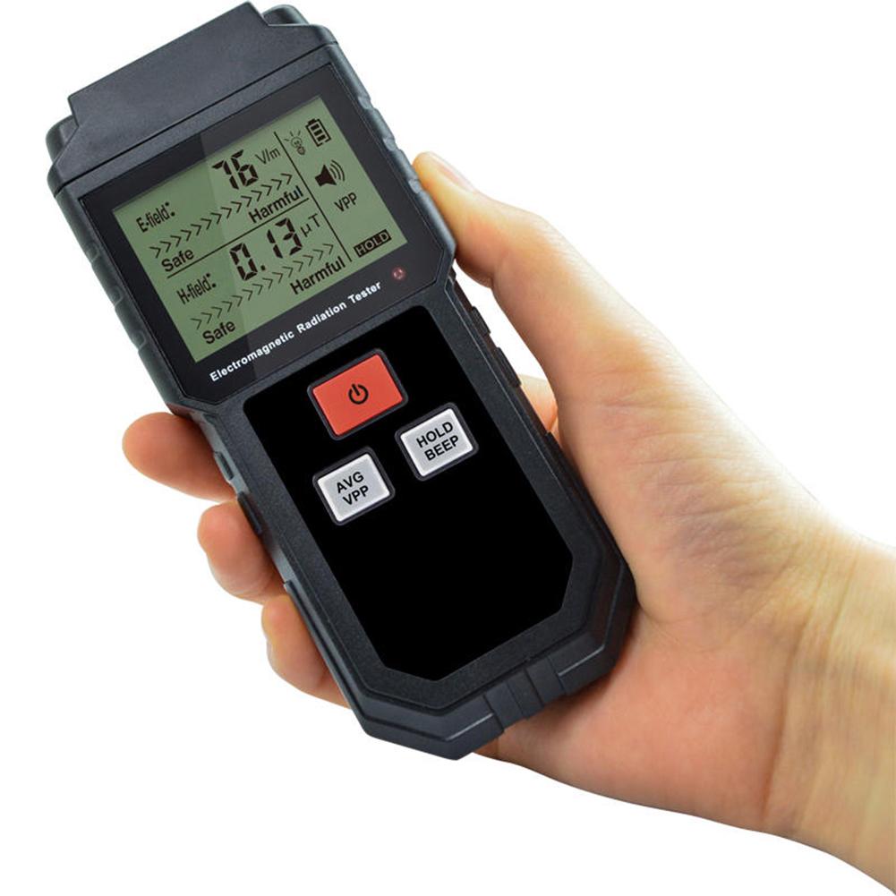 Handheld Electromagnetic Radiation Tester Electric Field Magnetic Field Dosimeter Measurement for Computer Phone