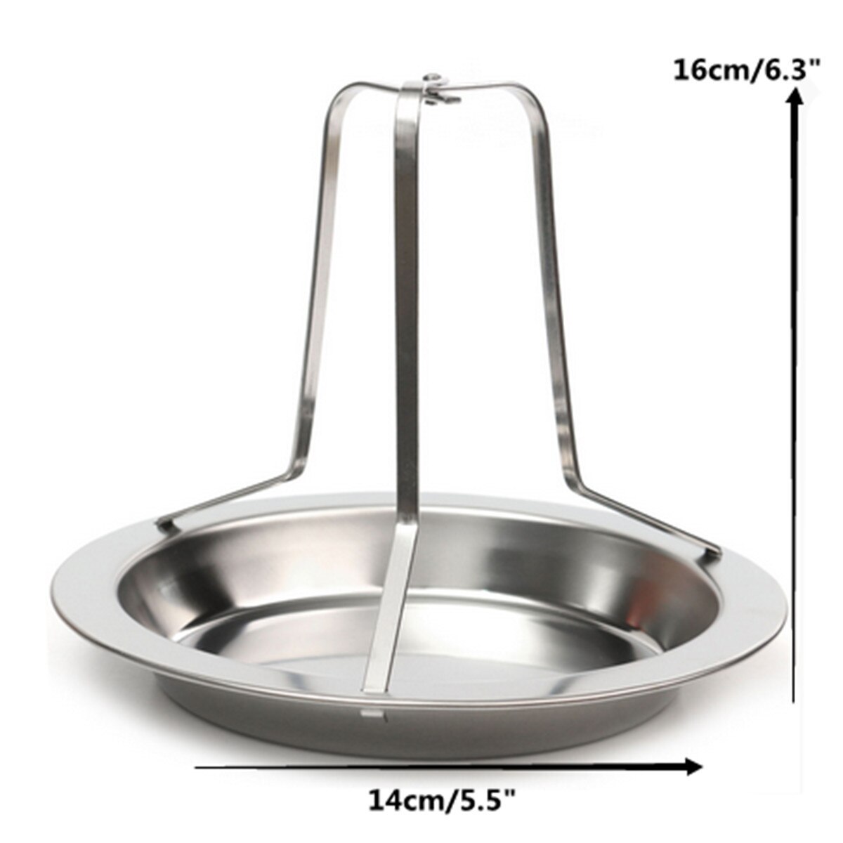 Rvs bbq grill Kalkoen Kip Koffiebrander Oven Rotisserie BBQ Accessoires Rack Stand Houder Lade Verticale Koffiebrander Rack