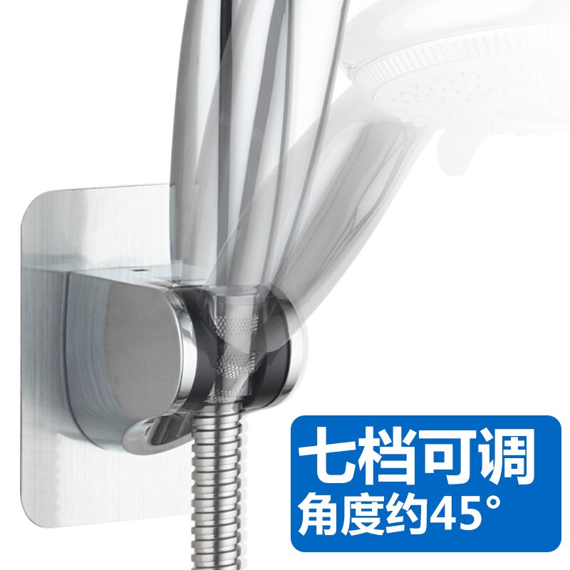 Adjustable Self-Adhesive Handheld Suction Up Chrome Polished Showerhead ...