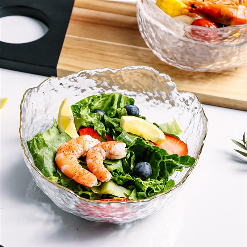 Slakom Glazen Kom Fruit Decoratie Fruit Salade Noodle Kom Transparante Glazen Rijstkom Craft Decoratie Voor Keuken