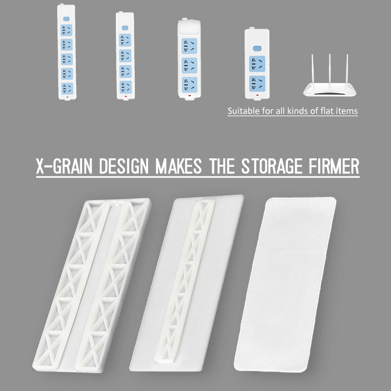 Socket holder Wall plug fixing device automatic paste plug fixing cable organize cable Insert Row Holder Power Strip Bracket
