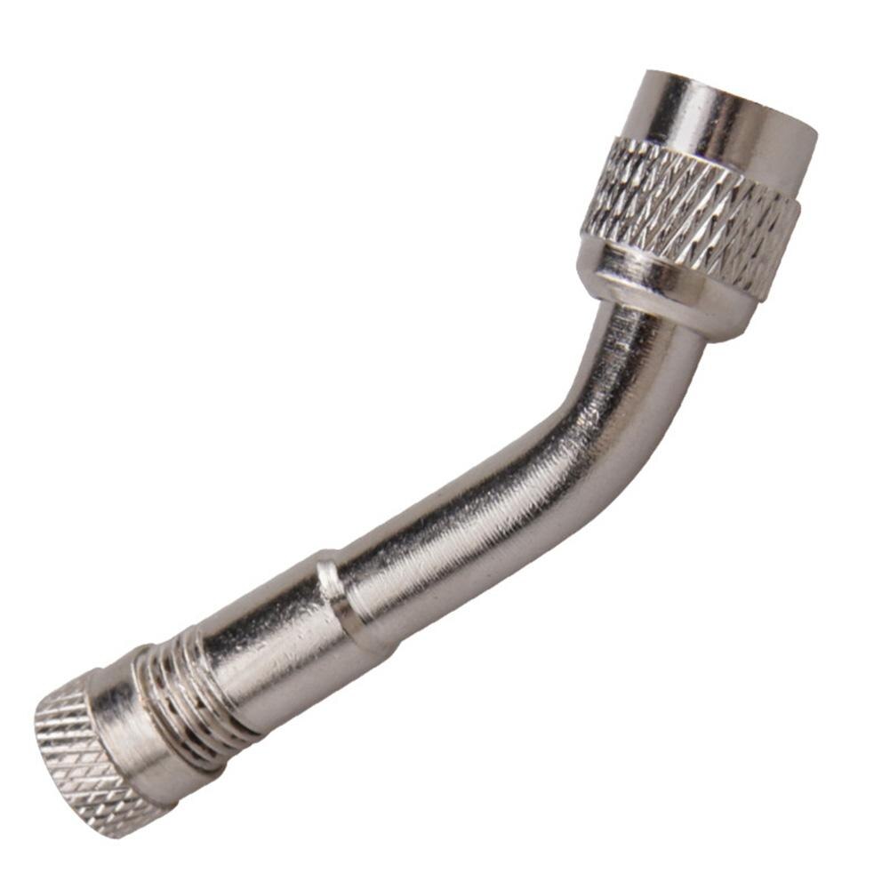 45°/90°/135° Brass Air Tyre Valve Schrader Valve Stem With Extension Adapter for Auto Truck Motorcycle Car Accesspries: Silver-135