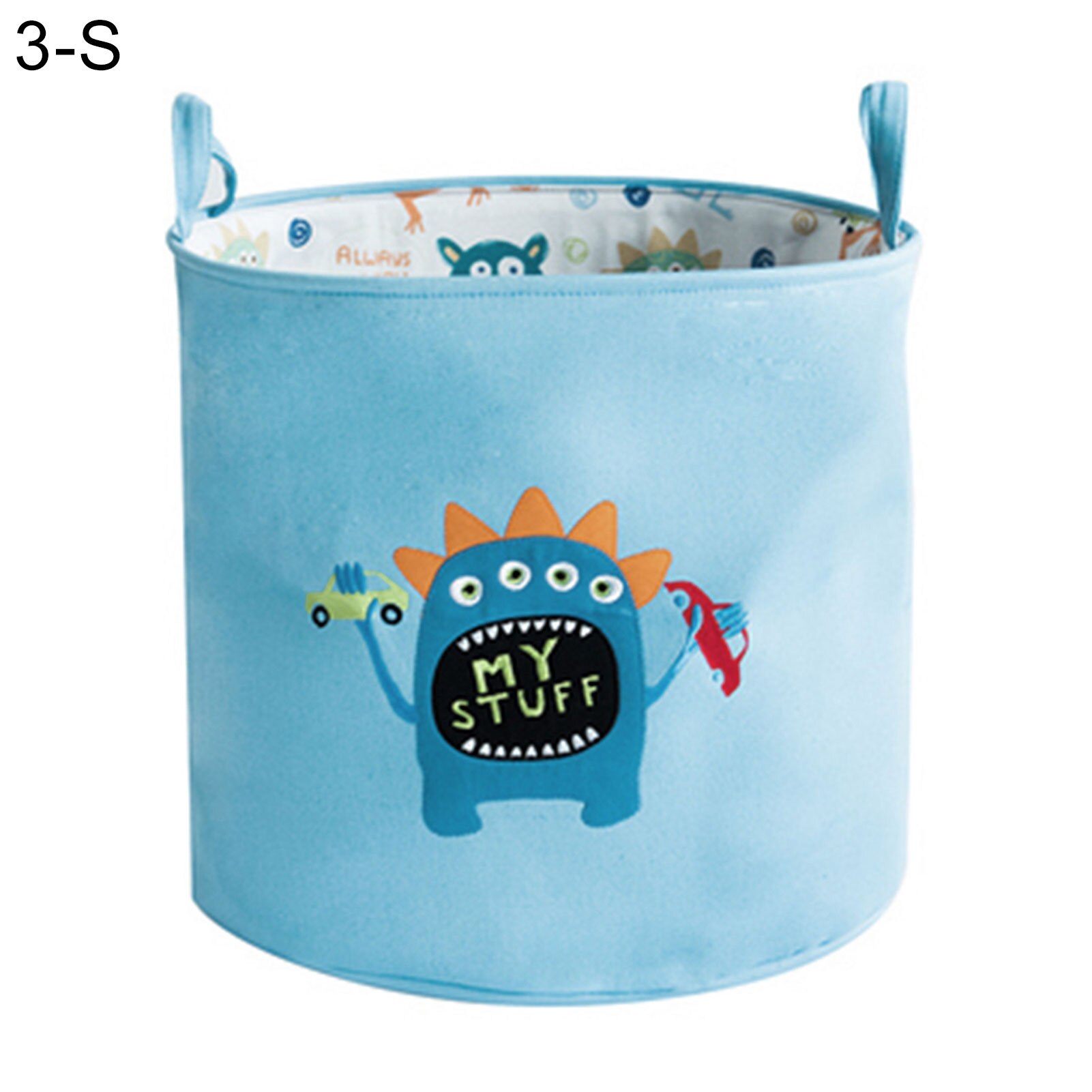 Multifuctional Portable Foldable Dirty Clothes Organizer Toys Storage Bag Handle Laundry Basket Home Storage Organization: 3