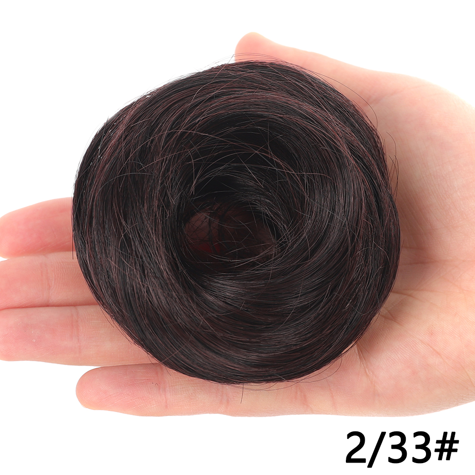 LUPU-moño de pelo sintético para mujer y niña, extensión de cabello, moño rizado, ondulado, moño desordenado, moño para el cabello, uso diario: 1B/30HL