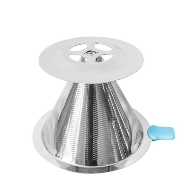 Reusable Coffee Filter 304 Stainless Steel Cone Coffee Filter Baskets Mesh Strainer Pour Over Coffee Dripper