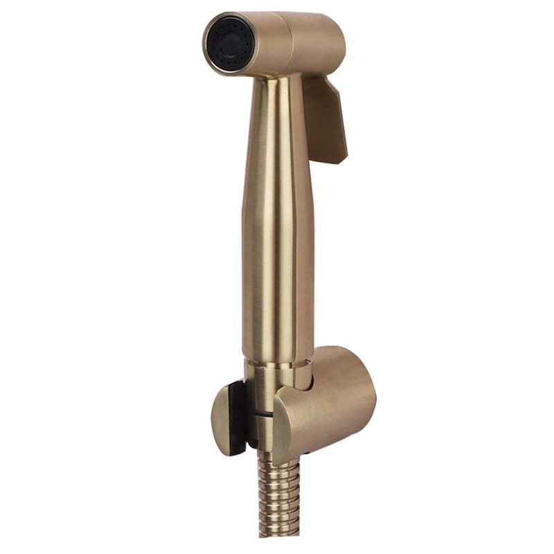 Toilet bidet kranen borstel goud messing enkele koude badkamer douche blaasgevoede spuitpistool sproeier bidet kranen badkamer hardware kranen