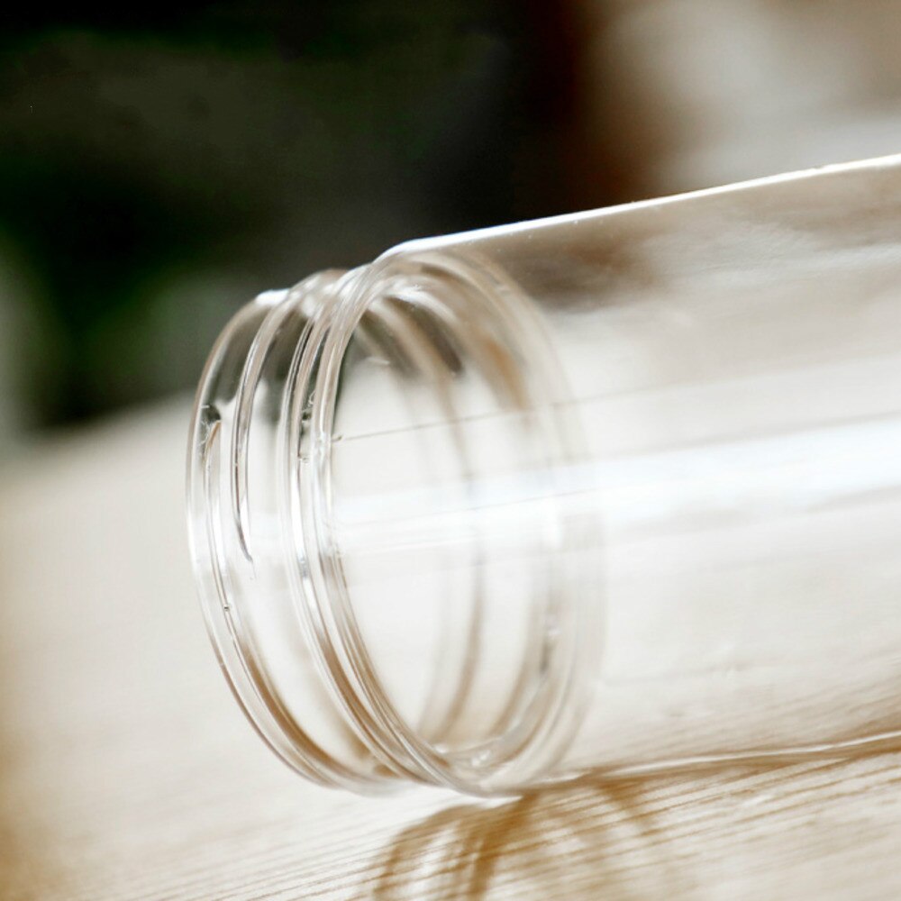 20 PCS Sugar Cane Bottles Plastic Container Golden Lid Transparent Packaging Food Jar Cereal Dispenser Kitchen