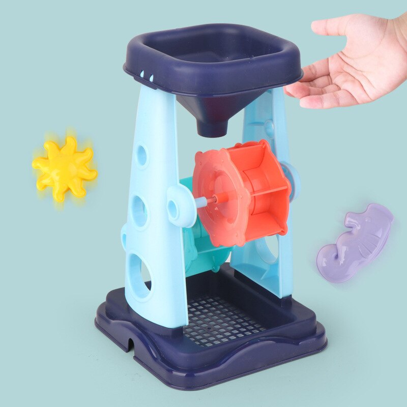 Summer Beach Toy Sand Set Kids Sand Play Beach Seaside Sandpit Toy Fun Water Swimming Toys Sandglass Shovel Hourglass Tool