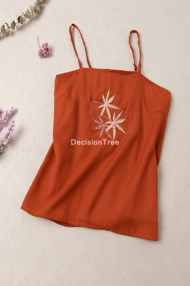 2022 cheongsam chinese style crop top chinese traditional clothing qipao dress cheongsam oriental dress hanfu camisole tank top