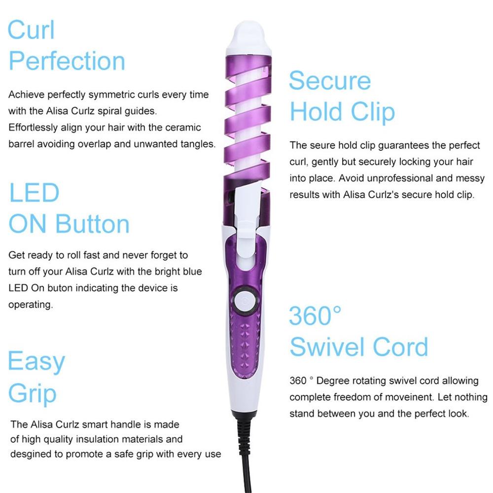 Electric ABS Spiral Curling Tool Electric Hair Curlers Automatic Curling Wand Hair Styling Machine Curling Tool