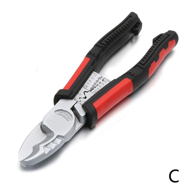 7 In 1 Multifunctional Electrician Cable Cutter Multi-function pliers and cutting For stripping aluminium copper cable and D0X6: C