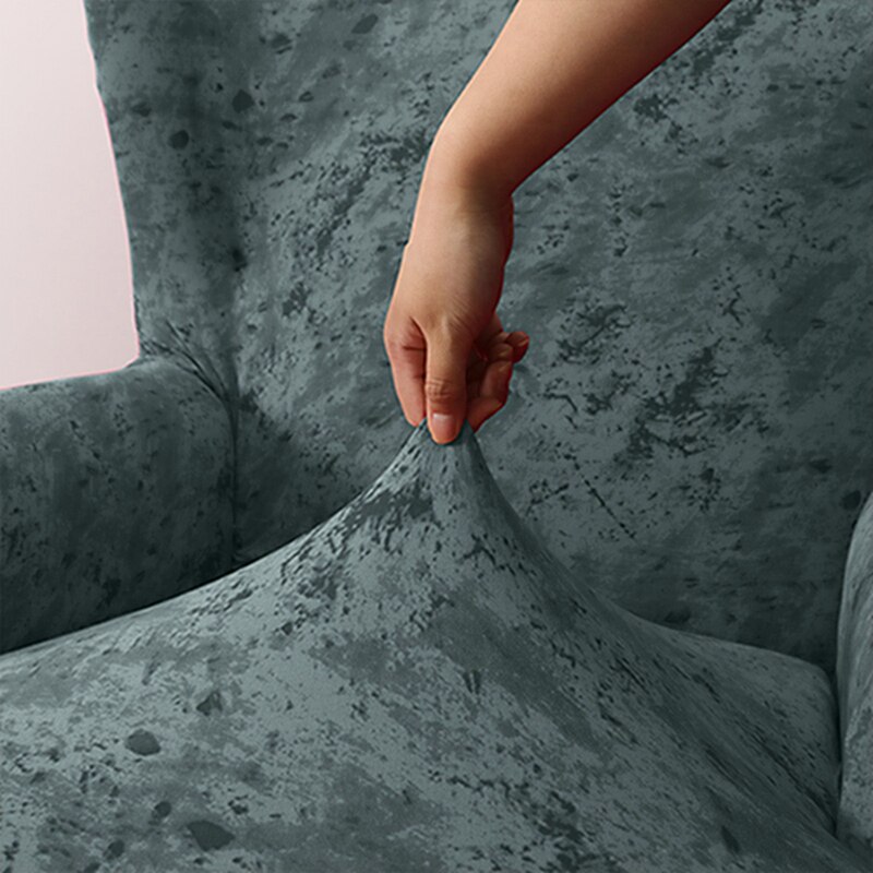 Stretch armleuning bankhoes vleugelrug stoelhoes elastische spandex fauteuilhoes beschermer voor thuis woonkamer kantoor