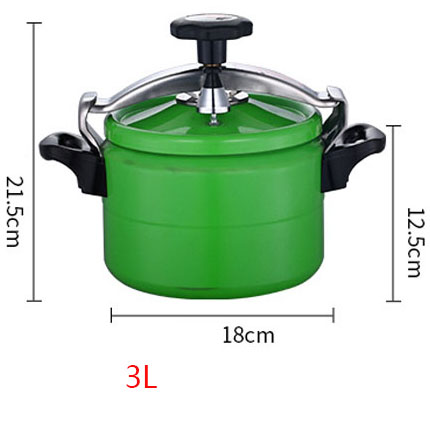 Olla a presión de cocina de 2/3L, olla de sopa de aluminio, olla de cocina portátil, utensilios de cocina para acampar al aire libre, Cocina de Inducción, estufa de Gas: Multicolor