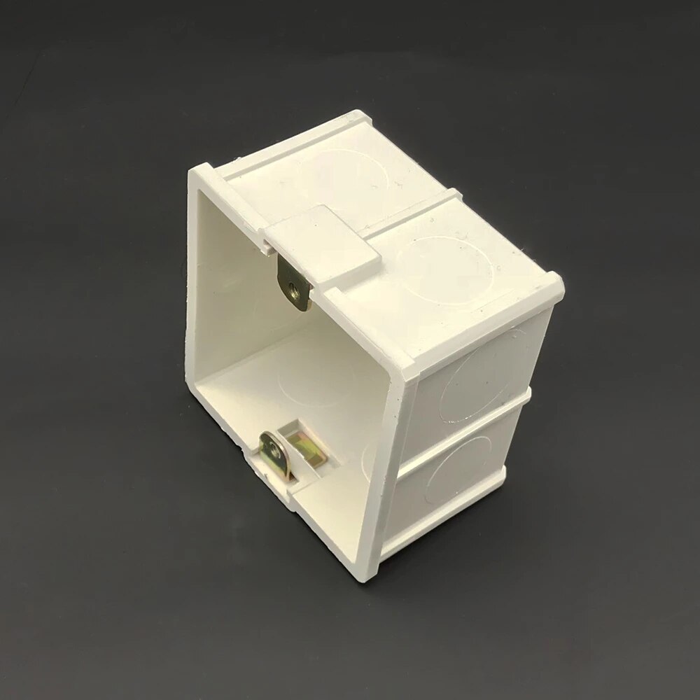 White Plastic Thicker Materials 86mm Type Home Thermostat Temperature Controller Mounting Box