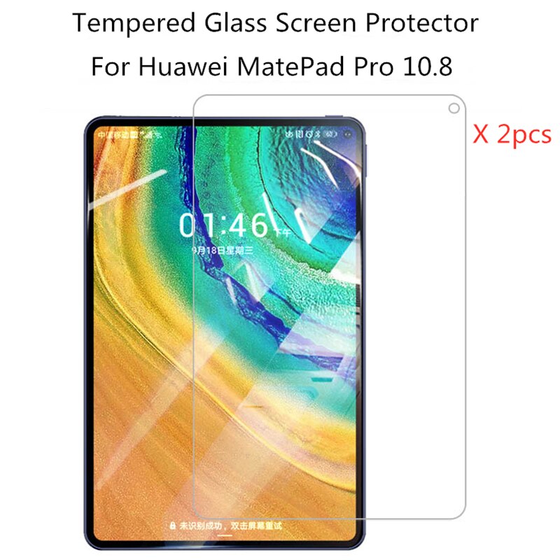 2 stks 9 H Gehard Glas Screen Protector Voor Huawei MatePad Pro 10.8 Tablet Beschermende Film Mate Pad MRX-W09 W19 AL09 AL19