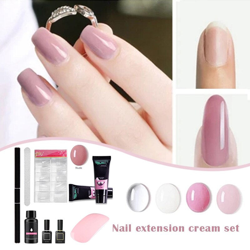 Private Salon Extension Nail Kit Fast Crystal Nail Extension Gel Kit Beginner Set NOV99