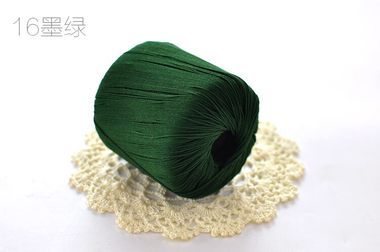 Hilo de encaje para tejer, hilo de algodón puro para tejer, mantel de verano, número 5, 400 g/lote, ZL4006: color 16
