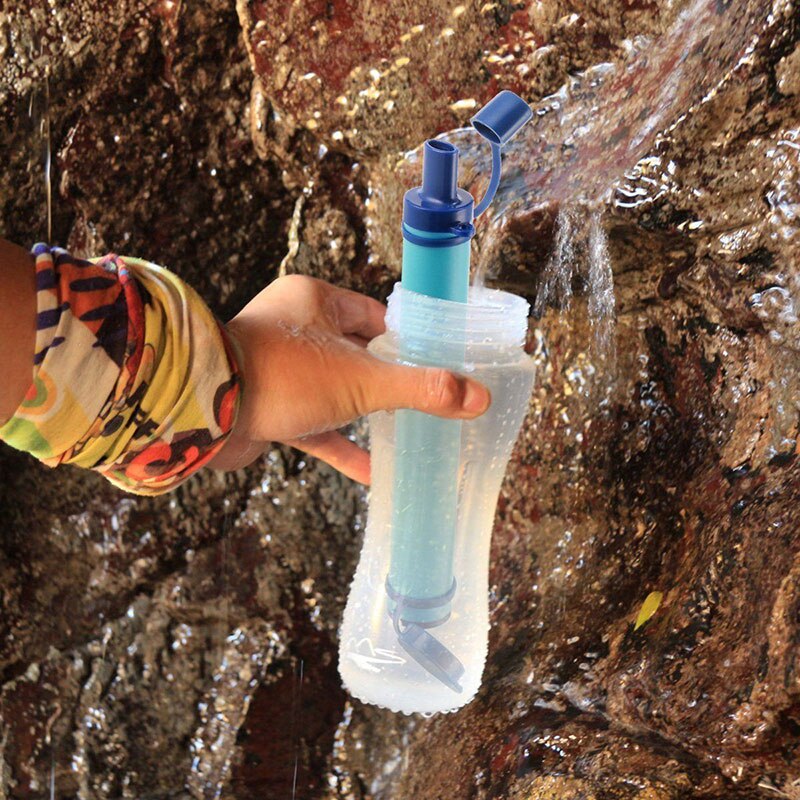 Outdoor Waterzuiveraar Camping Wandelen Emergency Life Survival Draagbare Waterzuiveraar Filter Nds