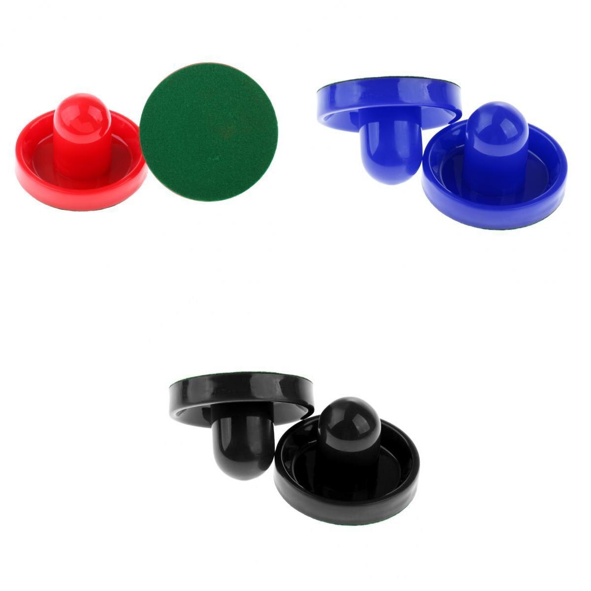 6 st air hockey filt pushers skjutreglage målvaktshandtag paddlar byte stor perfekt för full storlek air hockey spel