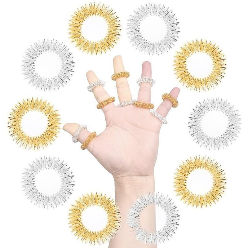 Mini Spring Finger Massager Massage Tool Mini Massager Random Decompression Home Color Toy 1pc Q3Q9