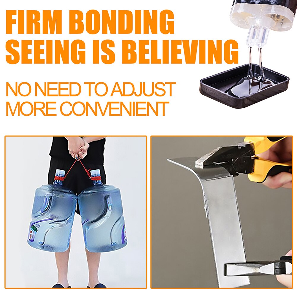 Universale 25ml resina epossidica AB colla sigillante portatile metallo forte adesivo riparazione colla con contenitore acqua pennello